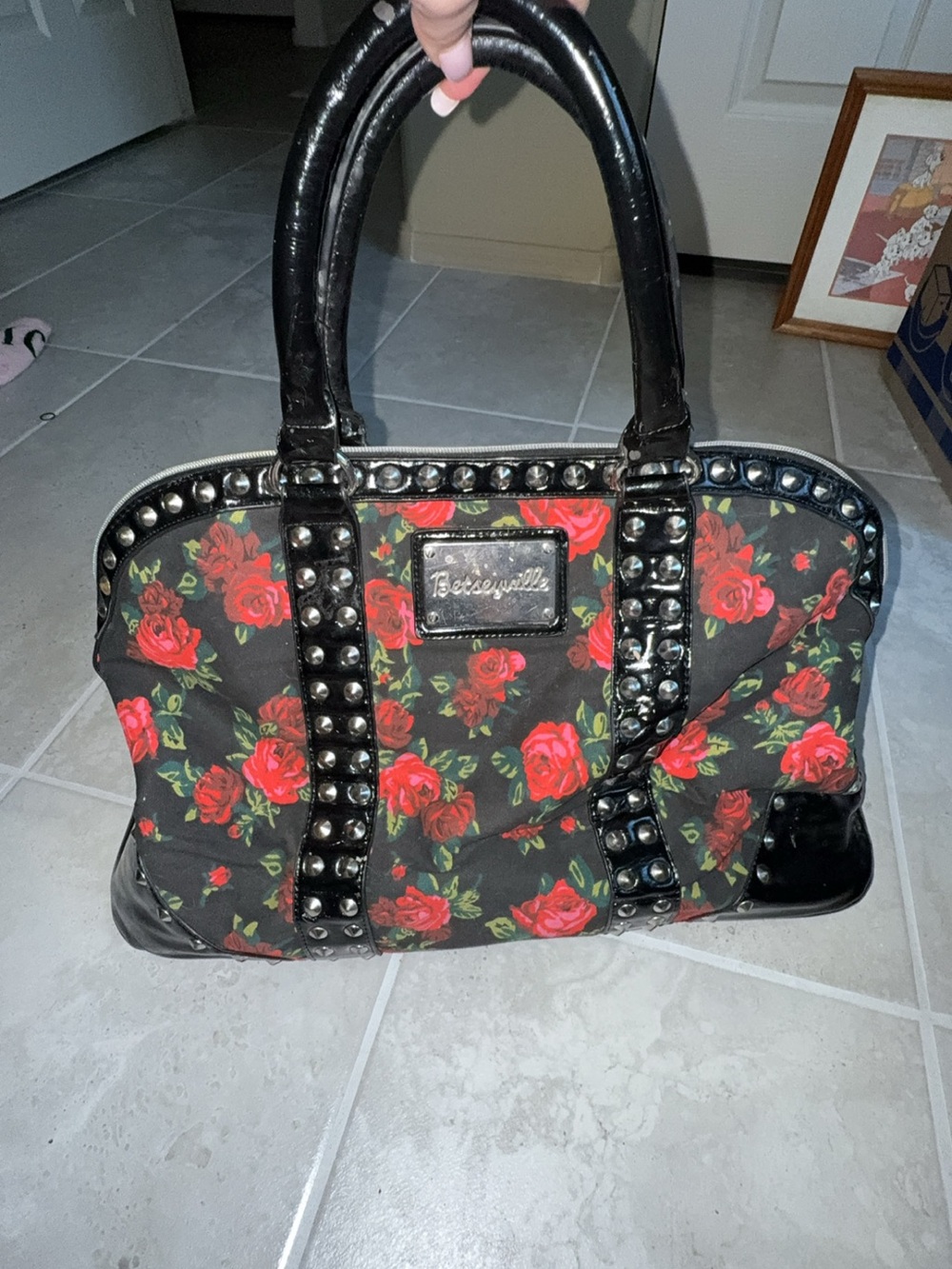 Betsey Johnson duffle travel bag